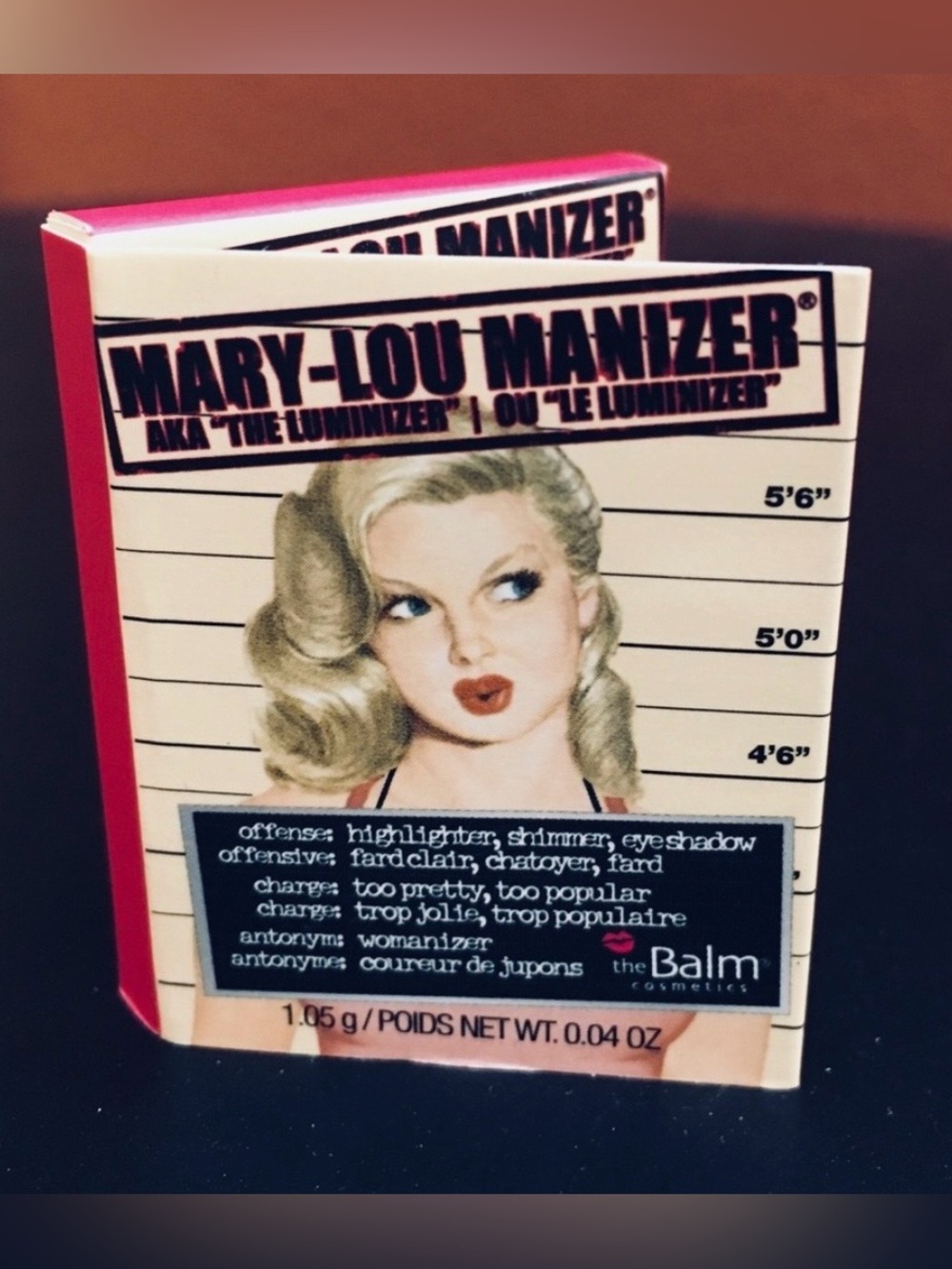 🎁The Balm/Mary Lou Manizer Highlighter/Full Size/Champagne Rose/🎁$4 or Free GWP
